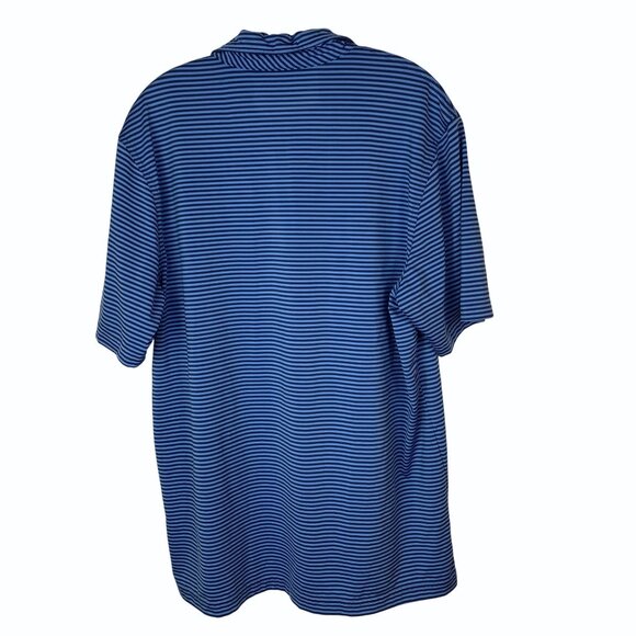 Vineyard Vines Mens Blue Striped Performance Polo Golf Shirt Size Large - Picture 5 of 10